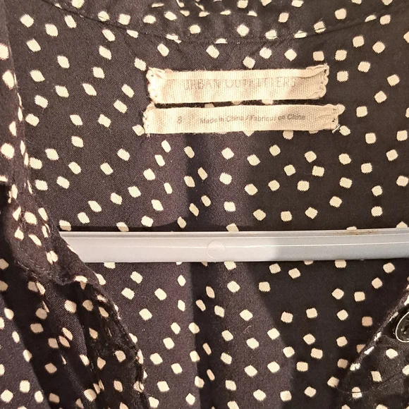 DR 10 Urban Outfitters Romper Shorts Sz 8 Button Front Collar Side Zip Lined - Picture 2 of 10